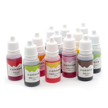 Load image into Gallery viewer, 10ml Handmade Soap Dye Pigments Safe and Non-toxic Base Color Liquid Pigment DIY Manual Soap Colorant Tool Kit 66CY