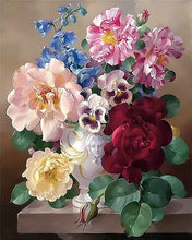 Load image into Gallery viewer, AZQSD Oil Painting Flower In Vase Painting By Numbers Paint Flower DIY Canvas Picture Hand Painted Home Decoration SZYH6310