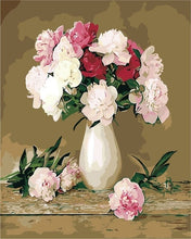 Load image into Gallery viewer, AZQSD Oil Painting Flower In Vase Painting By Numbers Paint Flower DIY Canvas Picture Hand Painted Home Decoration SZYH6310