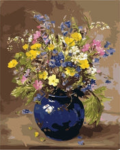 Load image into Gallery viewer, AZQSD Oil Painting Flower In Vase Painting By Numbers Paint Flower DIY Canvas Picture Hand Painted Home Decoration SZYH6310
