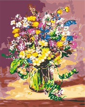 Load image into Gallery viewer, AZQSD Oil Painting Flower In Vase Painting By Numbers Paint Flower DIY Canvas Picture Hand Painted Home Decoration SZYH6310
