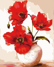 Load image into Gallery viewer, AZQSD Oil Painting Flower In Vase Painting By Numbers Paint Flower DIY Canvas Picture Hand Painted Home Decoration SZYH6310